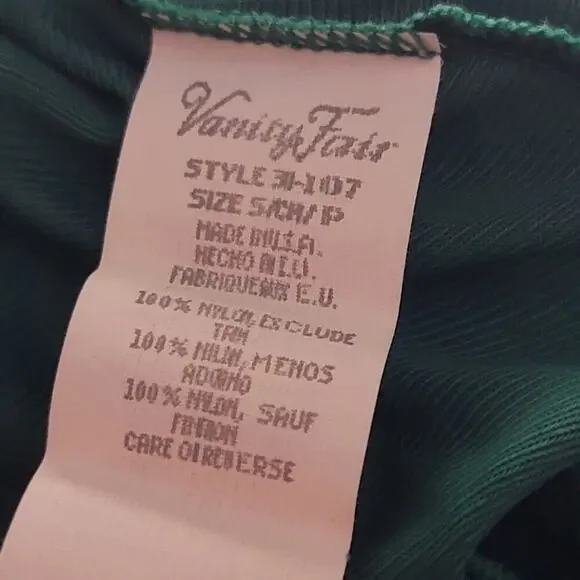 Vintage Emerald Green Lingerie Nightgown - Picture 7 of 7